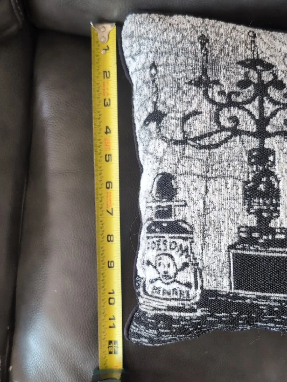 Spells & Curses Black and Cream Decorative Pillow - Home Accents